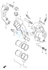 RM125 (E2) drawing FRONT CALIPER