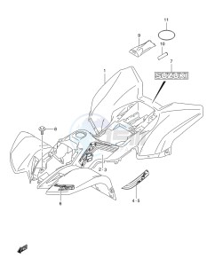 LT-Z50Z drawing FRAME CENTER COVER (LT-Z50ZL0)