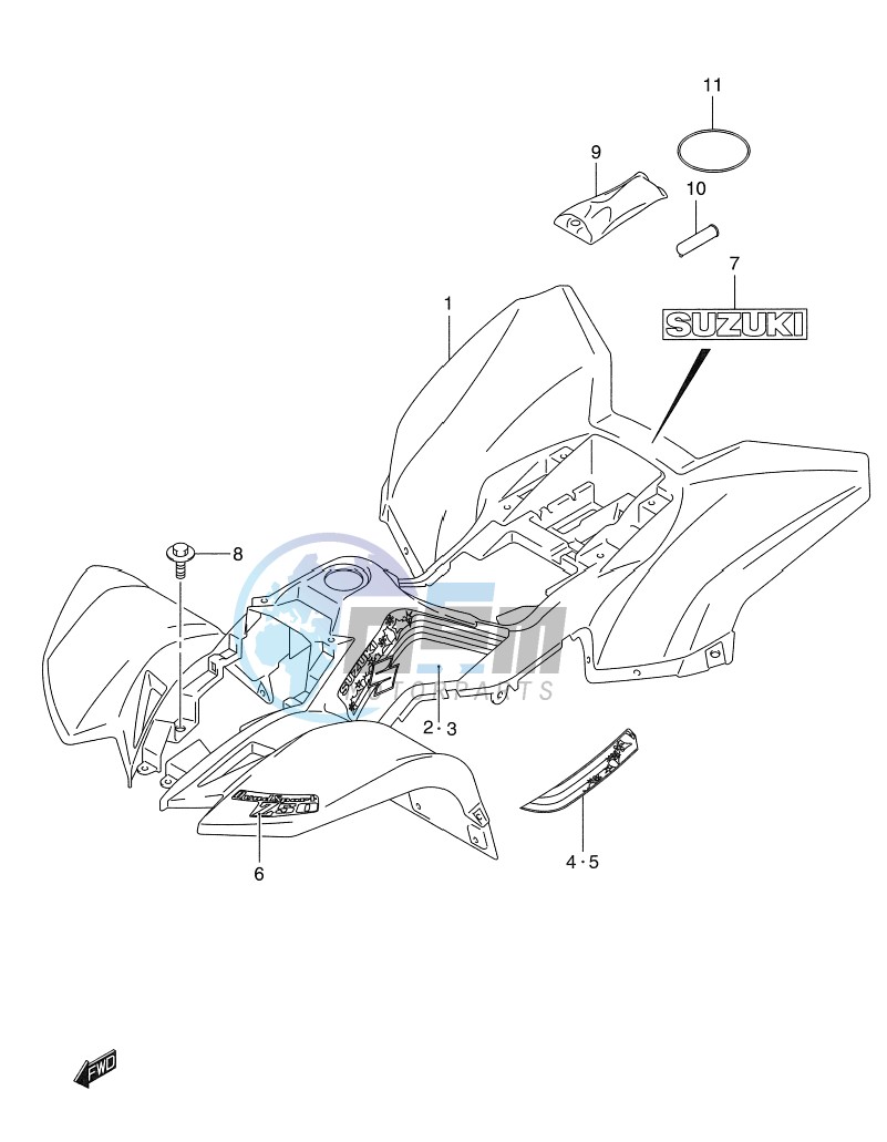 FRAME CENTER COVER (LT-Z50ZL0)