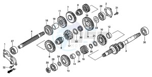 GL1500SE GOLDWING SE drawing TRANSMISSION