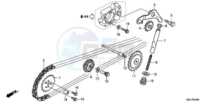 CRF50FC drawing CAM CHAIN/TENSIONER