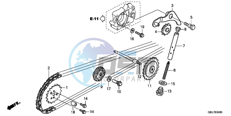 CAM CHAIN/TENSIONER