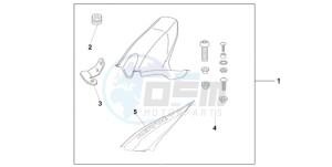 CBR1000RA9 Korea - (KO / ABS HRC) drawing HUGGER REPSOL REPLICA