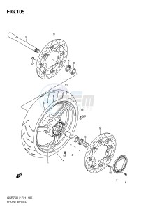 GSR750 (E21) drawing FRONT WHEEL (GSR750AL2 E21)