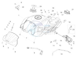 Tuono V4 1100 Factory USA-CND (NAFTA) (CND, USA) drawing Fuel tank