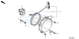 TRX500FAB drawing RECOIL STARTER