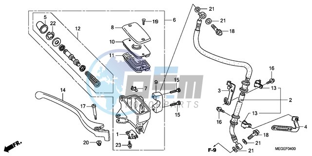 FRONT BRAKE MASTER CYLINDER