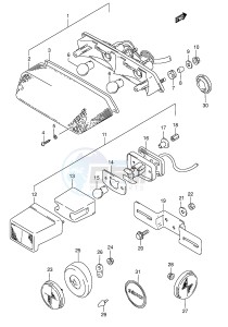 DR800S (E4) drawing REAR COMBINATION LAMP(MODEL T)