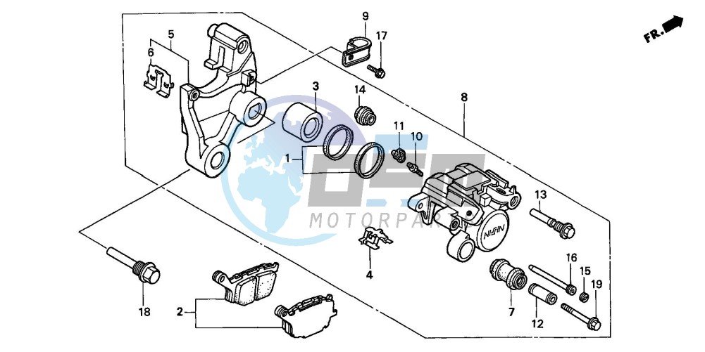 REAR BRAKE CALIPER