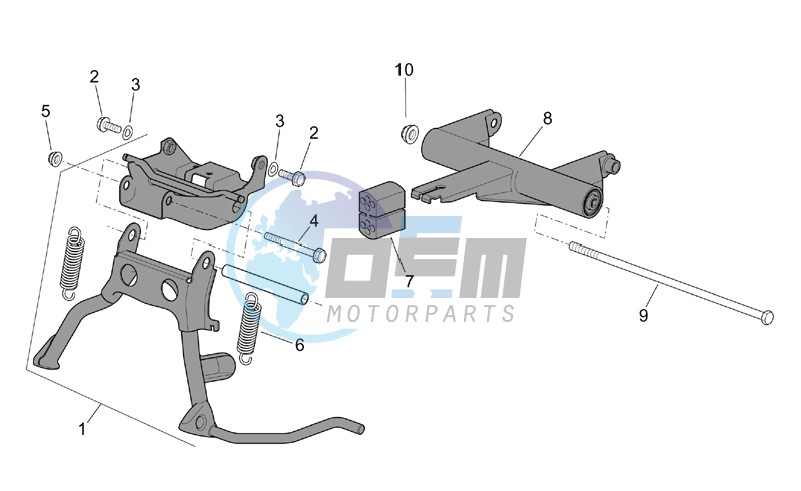 Central stand - Connecting rod