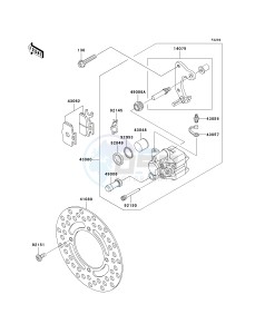 KX 65 A [KX65 MONSTER ENERGY] (A6F - A9FA) A9F drawing FRONT BRAKE