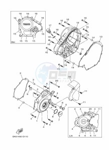 YZF125-A YZF-R125 (B5G3) drawing CRANKCASE COVER 1