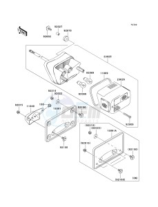 VN 1500 B [VULCAN 88 SE] (B1-B3) N7F drawing TAILLIGHT-- S- -