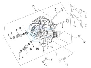 Zip & Zip 50 Fly 100 drawing Head unit - Valve