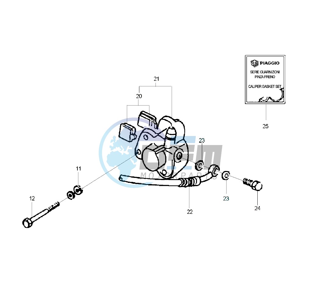 Front brake caliper