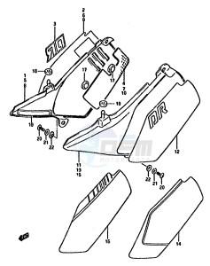 DR125S (F-H-J) drawing FRAME COVER