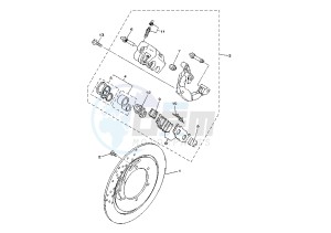 XVS A DRAG STAR CLASSIC 650 drawing FRONT BRAKE CALIPER