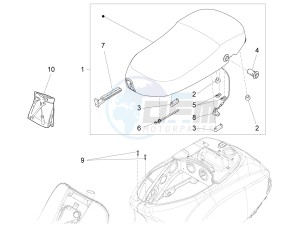 LX 150 4T 3V ie drawing Saddle - Tool roll