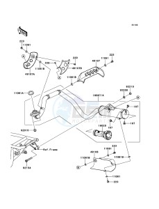 KLX110 KLX110CDF EU drawing Muffler(s)