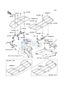 KVF750_4X4 KVF750D8F EU GB drawing Carrier(s)