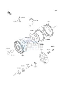 KL 650 A [KLR650] (A15-A19) [KLR650] drawing CLUTCH