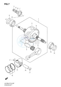 UH125Z BURGMAN EU drawing CRANKSHAFT