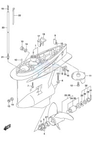 DF 175 drawing Gear Case (C/R)