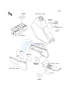 KL 250 D [KLR250] (D15-D19) [KLR250] drawing LABELS