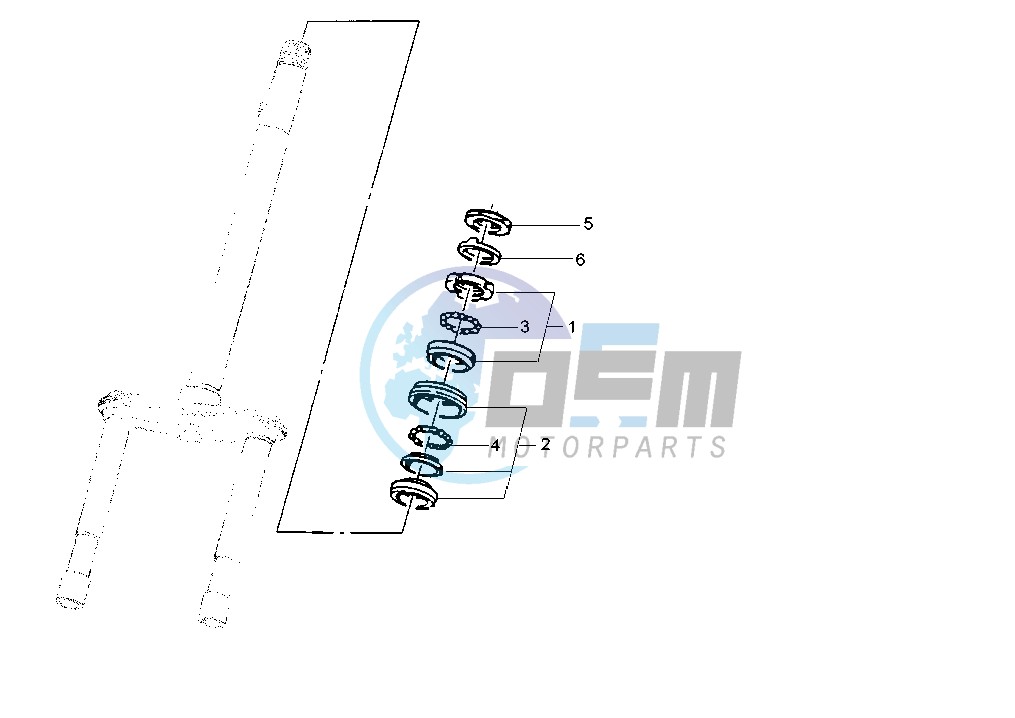 Steering bearing ball tracks