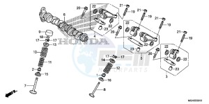 VFR1200XD CrossTourer - VFR1200X Dual Clutch 2ED - (2ED) drawing CAMSHAFT/ VALVE (REAR)