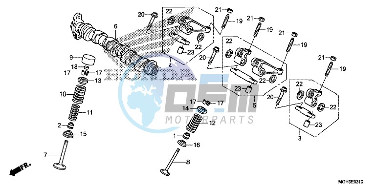 CAMSHAFT/ VALVE (REAR)