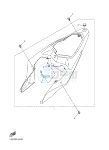 YZF-R1 YZF-R1M 998 R1 (2SG5 2SG6) drawing SIDE COVER