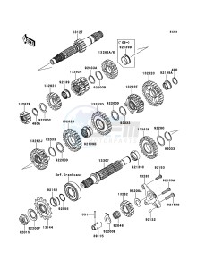 KFX450R KSF450B8F EU drawing Transmission