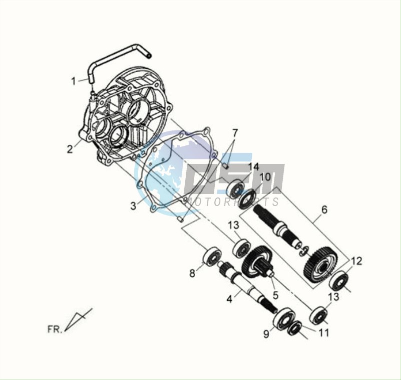 CRANKCASE - DRIVE SHAFT