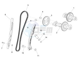 RSV4 1000 RR (EMEA) (EU, IL) drawing Rear cylinder timing system