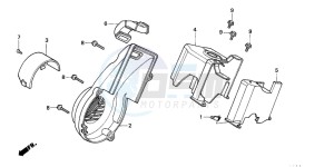 SA75 drawing FAN COVER/SHROUD