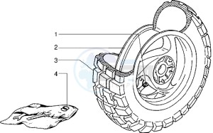 Typhoon 125 drawing Rear Wheel