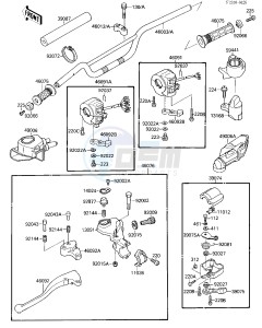 KSF 250 A [MOJAVE 250] (A1-A2) [MOJAVE 250] drawing HANDLEBAR