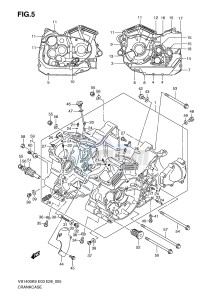 VS1400 (E3-E28) INTRUDER drawing CRANKCASE