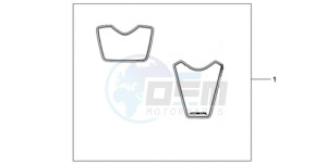 CBR1000RA9 France - (F / ABS CMF) drawing RACING STICKERS