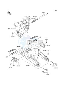 ZX 600 N [NINJA ZX-6RR] (6F) N6F drawing SWINGARM