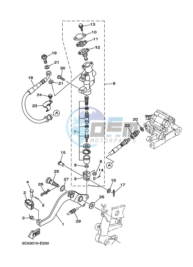 REAR MASTER CYLINDER