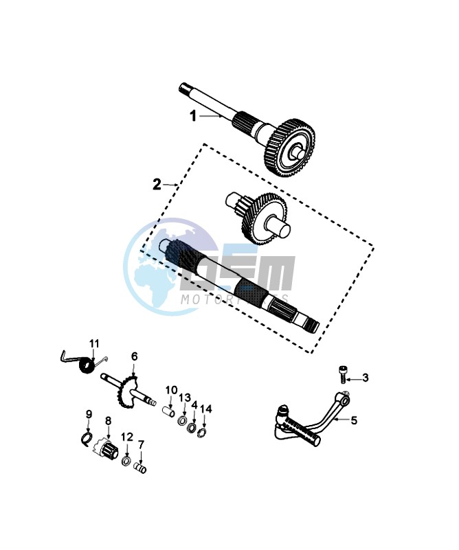 DRIVE SHAFTS / KICKSTARTER