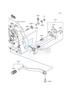 KLX125 KLX125CDS XX (EU ME A(FRICA) drawing Gear Change Mechanism