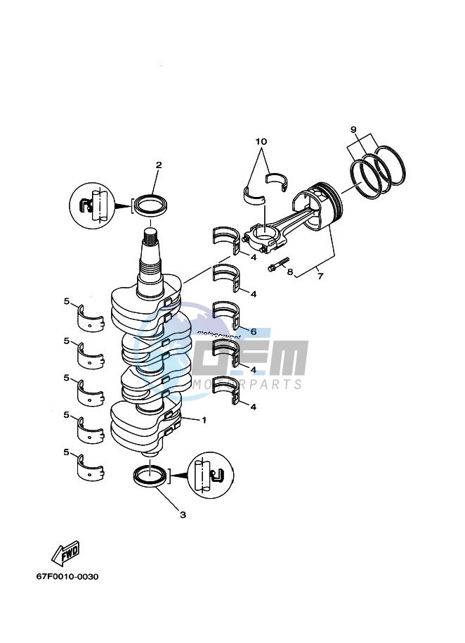 CRANKSHAFT--PISTON