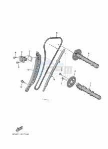 YXF850E YX85FPAN (BARK) drawing CAMSHAFT & CHAIN