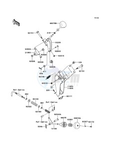 MULE_600 KAF400BCF EU drawing Shift Lever(s)