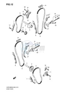 VZR1800 (E2) INTRUDER drawing CAM CHAIN