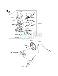 VN1700_CLASSIC_ABS VN1700FEF GB XX (EU ME A(FRICA) drawing Front Master Cylinder