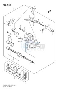 AN400 (E3-E28) Burgman drawing REAR CALIPER (AN400ZAL1 E33)